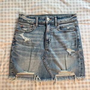 Denim mini skirt